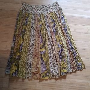 SOFT SURROUNDINGS Women Size PL Petite Large Boho Full Maxi Skirt stripe